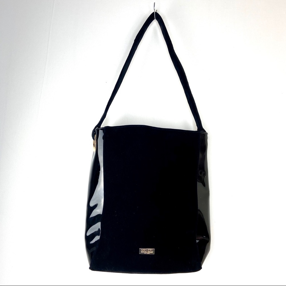 Good Girl Black Velvet Purse Shoulder Bag